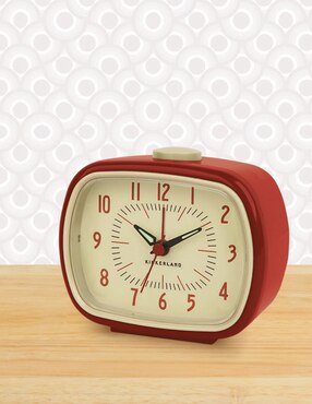 Reloj tipo Retro para Buró con Alarma Kikkerland