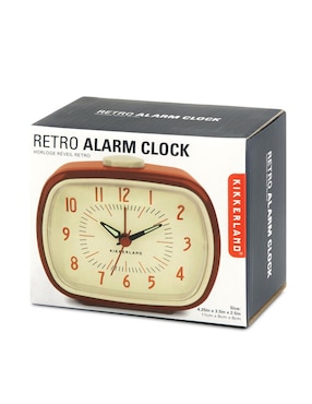 Reloj tipo Retro para Buró con Alarma Kikkerland