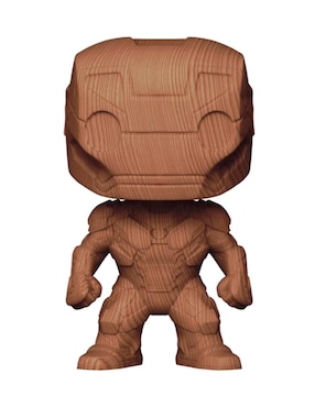 Figura Funko Pop! Iron Man Wood Deco Marvel Eclusivo EE