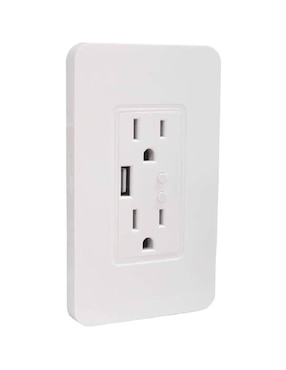 Contacto Doble Wi-Fi y Cargador USB Smart Home By Techzone
