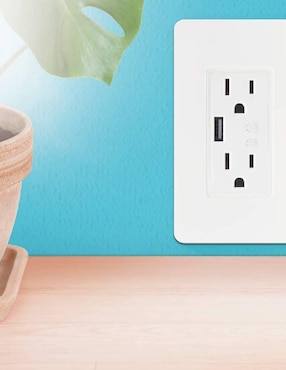 Contacto Doble Wi-Fi y Cargador USB Smart Home By Techzone