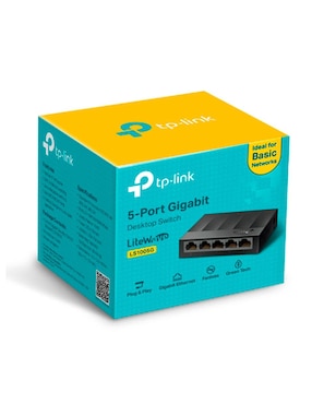 Switch TP-Link LS1005G 5 Puertos LiteWave Gigabit Ethernet 10/100/1000Mbps