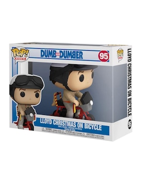 Funko Pop! Dumb and Dumber Lloyd Christmas on bicycle
