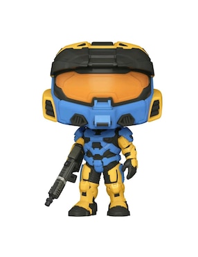 Figura Funko Pop! Halo Infinite Spartan Mark VII Azul Con Rifle