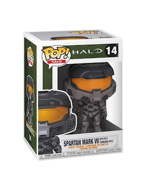 Figura Funko Pop! Halo Infinite Spartan Mark VII Gris Con Rifle