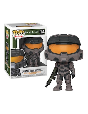 Figura Funko Pop! Halo Infinite Spartan Mark VII Gris Con Rifle