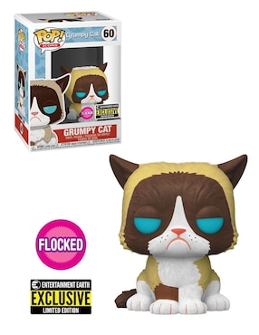 Figura Funko Pop! Grumpy Cat Flocked Vinyl Figure EE Exclusive