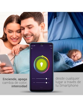 Foco LED WiFi 9W Smart Home By Techzone 2 Pack