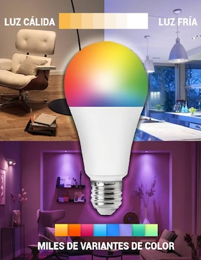 Set Foco LED WiFi 9W Smart Home By Techzone 3 Pack
