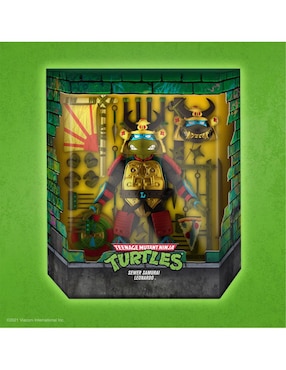 Figura articulada Tortugas Ninja Leonardo deluxe Super 7