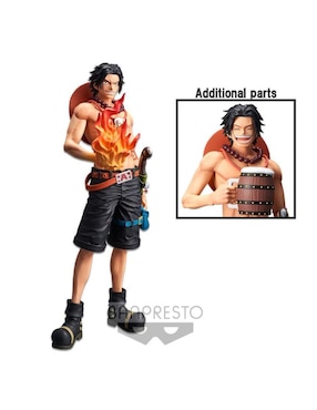 Figura One Piece Portgas D Ace collectors Banpresto con luz y movimiento