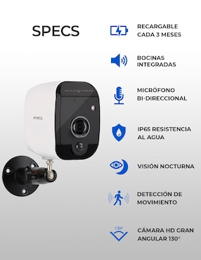 Cámara Vigilancia Kempler & Strauss Iris Wi-Fi