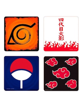 Set Portavasos Aby Style Naruto Shippuden 4 Emblems