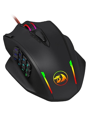 Mouse Gamer Redragon Impact M908 12400 Dpi Botones Laterales