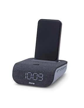 Reloj Despertador Bocina Bluetooth Con Centro De Carga Inalámbrica IHome IBTW20