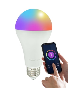 Set 2 Focos Inteligentes LED Rocket House Rainbow RGB 11W