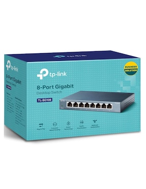 Switch TP-Link TL-SG108 8 Puertos IEEE Gigabit Ethernet 10/100/1000Mbps