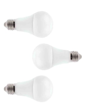 Set 3 Focos LED Tecnolite 7W de consumo 60 W de iluminación 800 Lúmenes