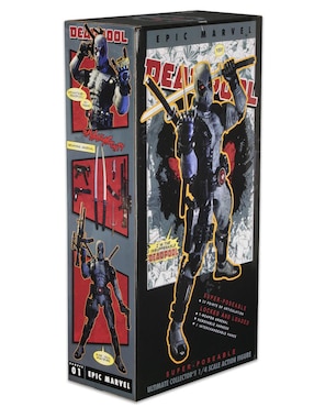 Figura Marvel Deadpool ultimate Neca con movimiento, luz y sonido