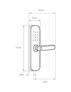 Cerradura Inteligente Tecnolite Connect CIE202VCDTCW-BD