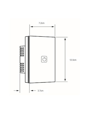 Apagador Inteligente Wi-Fi Tecnolite Connect TSWI1MVBTCW