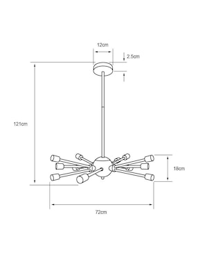 Lámpara Tecnolite incandescente y led Celaneo I