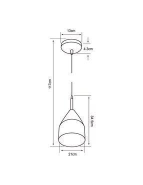 Lámpara Tecnolite incandescente y led Auva