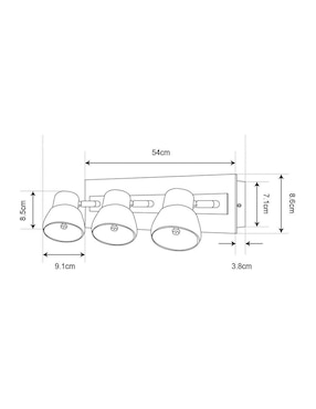 Lámpara Tecnolite led Freyre Iii