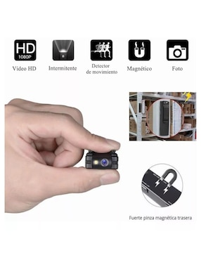 Cámara individual de seguridad Genérica alámbrica Full HD 90° con capacidad para grabar para interior y exterior