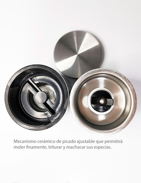 Set salero y pimentero Ilios Innova molinillo manual de acero inoxidable