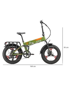 Bicicleta urbana Moboss rodada 20 Raven unisex