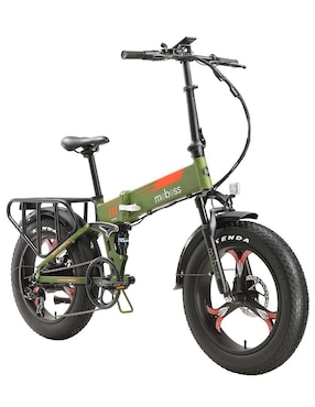 Bicicleta urbana Moboss rodada 20 Raven unisex