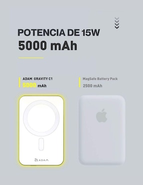 Batería portátil Adam Elements Lightning + USB tipo C