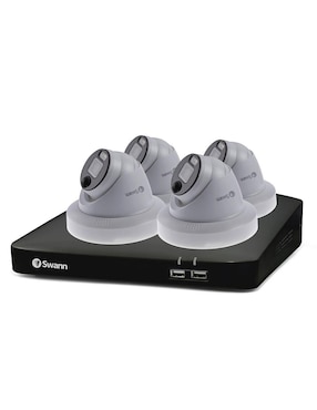 DVR 8 canales de seguridad Swann inalámbrica Full HD 90° con capacidad para grabar para interior y exterior