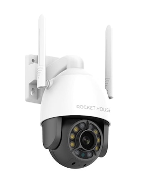 Cámara individual de seguridad Rocket House inalámbrica Full HD 360° con capacidad para grabar para exterior