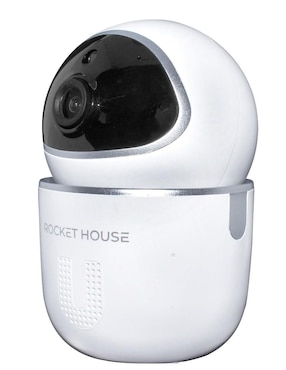 Cámara individual de seguridad Rocket House inalámbrica HD 360° con capacidad para grabar para interior