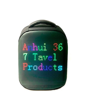 Mochila con portalaptop Tostatronic Led impermeable unisex