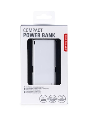 Batería portátil KIKKERLAND 6000 mAh US157-WH
