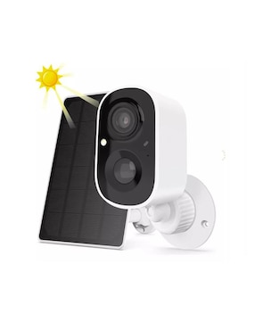 Cámara solar de seguridad Genérica inalámbrica Full HD 110° con capacidad para grabar para interior