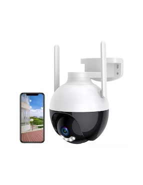 Cámara individual de seguridad Genérica inalámbrica HD 180° con capacidad para grabar para interior y exterior