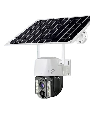 Cámara solar de seguridad Dbugg inalámbrica Full HD 180° con capacidad para grabar para exterior
