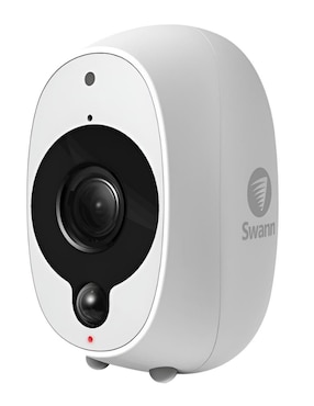 Cámara Individual De Seguridad Swann Inalámbrica Full HD 120° A 170° Con Capacidad De Grabar Para Interior Y Exterior