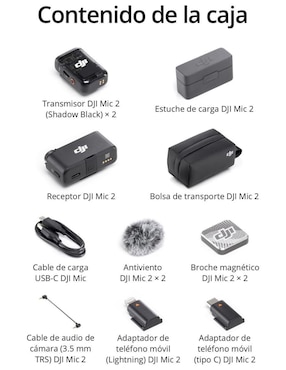Micrófono profesional Inalámbrico Dji mic 2