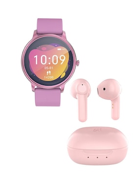 Box Set Smartwatch STF ST-P10388 Unisex + Audífonos