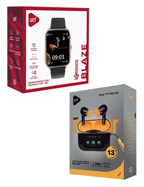 Box set STF Kronos Blaze + Audífonos Tws Tracker unisex