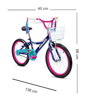 Bicicleta infantil Mercurio rodada 20 para niña