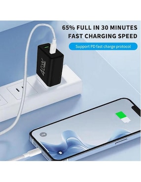 Cargador pared Hotshot USB tipo A + USB tipo C