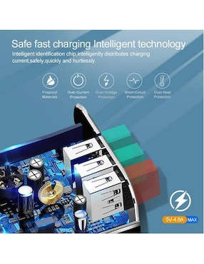 Cargador pared Hotshot USB + USB tipo A