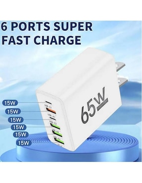 Cargador pared Hotshot USB tipo A + USB tipo C
