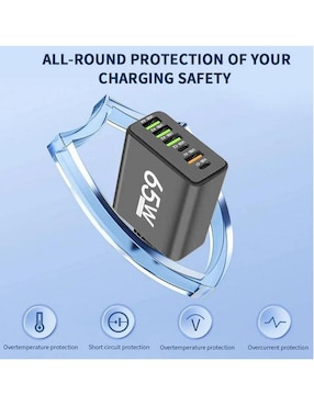 Cargador pared Hotshot USB tipo A + USB tipo C